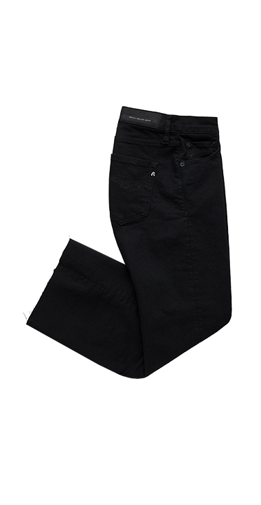 10.5 OZ ブラックオーバーダイブラックストレッチデニムFAHRA 詳細画像